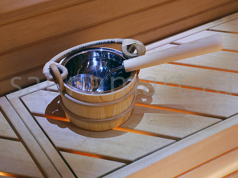 Sawo Ведро деревянное 2 л. со вставкой из нерж. 321-МР Sawo Ведро деревянное 2 л. со вставкой из нерж. 321-МР