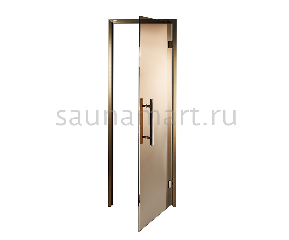 Дверь стеклянная Grandis GS 680*1990 (Anodize Brasch) Бронзовая  правая ручка ком.  Дверь стеклянная Grandis GS 680*1990 (Anodize Brasch) Бронзовая  правая ручка ком.