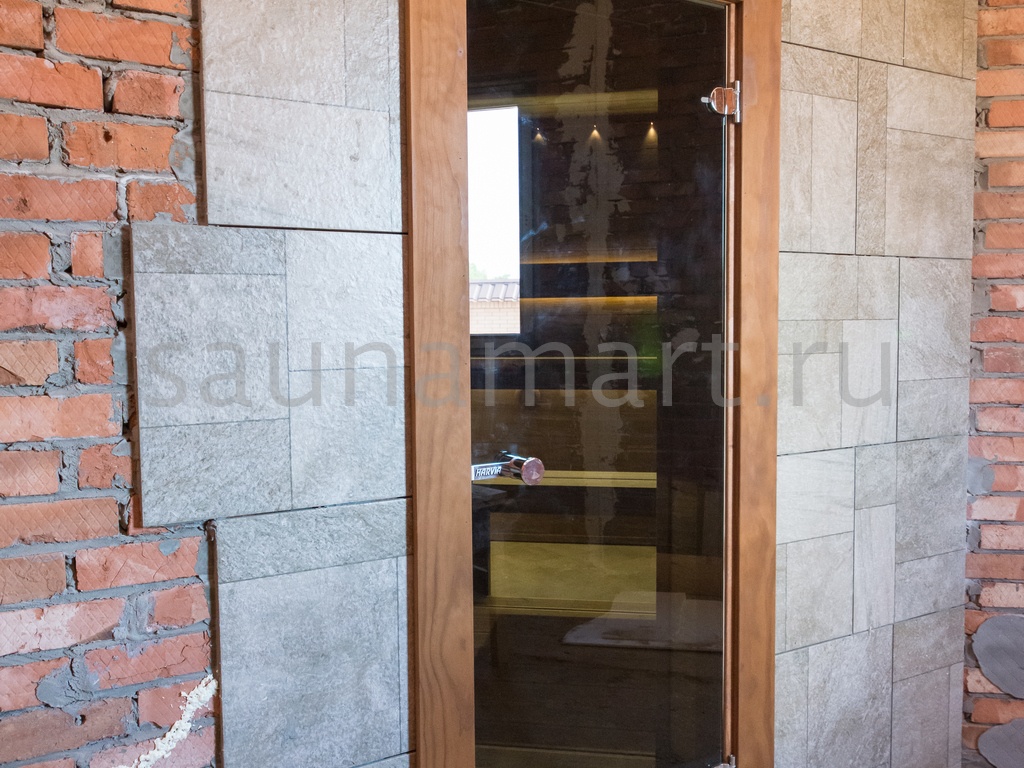 Дверь для сауны Harvia стеклянная 7/19 (коробка ольха бронза D71901L) Дверь для сауны Harvia стеклянная 7/19 (коробка ольха бронза D71901L)