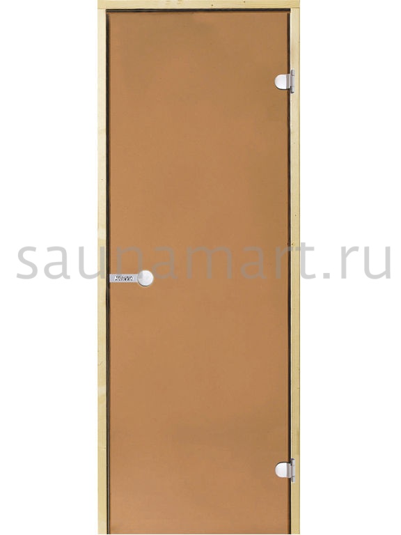 Дверь для сауны Harvia стеклянная 7/19 (коробка ольха бронза D71901L) Дверь для сауны Harvia стеклянная 7/19 (коробка ольха бронза D71901L)