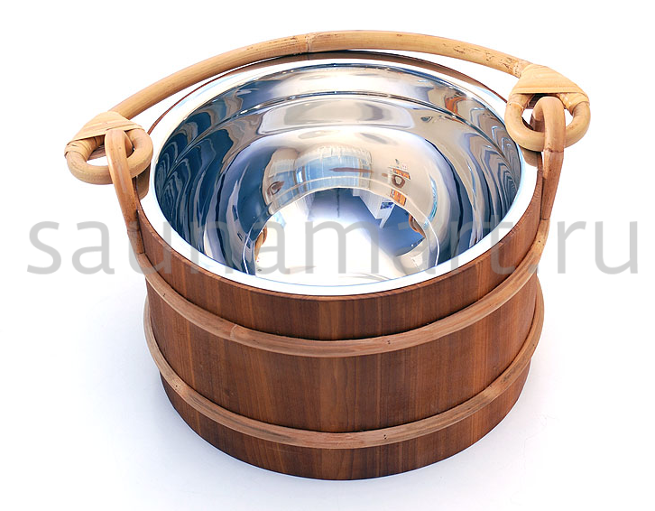 Sawo Ведро деревянное 5 л. со вставкой из нерж. 371-МD Sawo Ведро деревянное 5 л. со вставкой из нерж. 371-МD