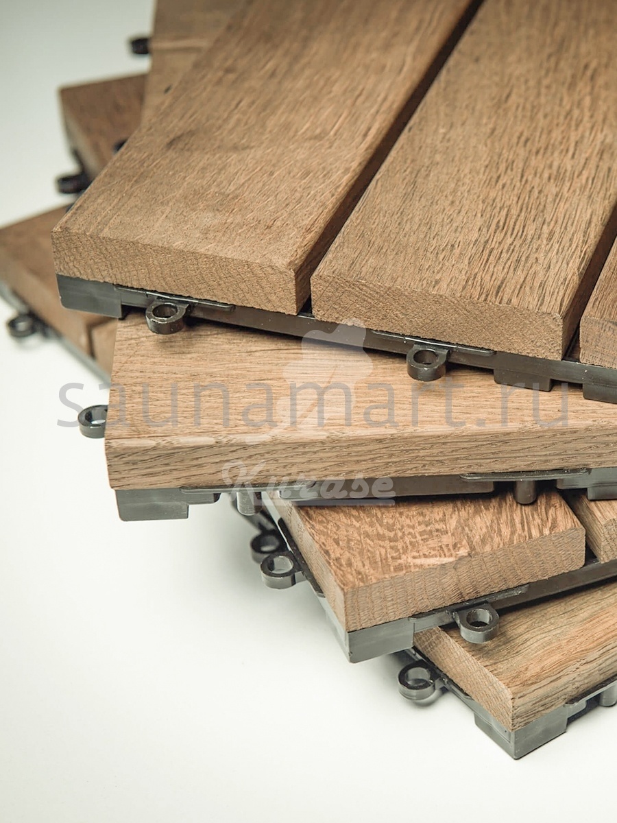 Термодекинг липа 4 планки 300х300х30 Термодекинг липа 4 планки 300х300х30