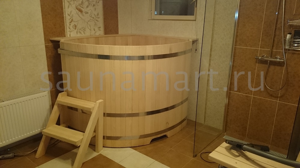 Купель угловая из лиственницы 1.0 х1.0 х1.2 без покрытия CityWood Купель угловая из лиственницы 1.0 х1.0 х1.2 без покрытия CityWood