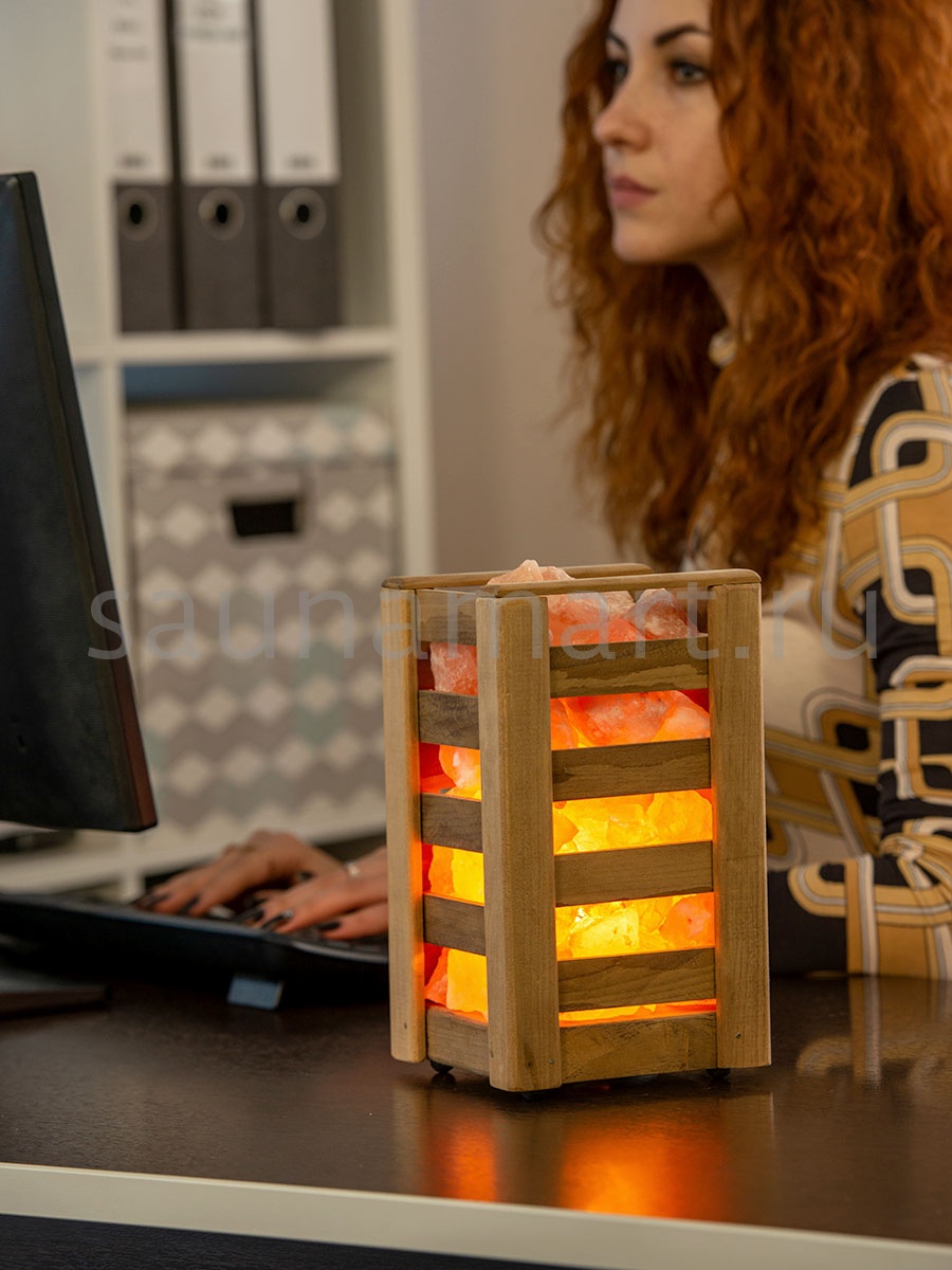 Соляная лампа Колодец золота (прямоугольный)  Соляная лампа Колодец золота (прямоугольный)