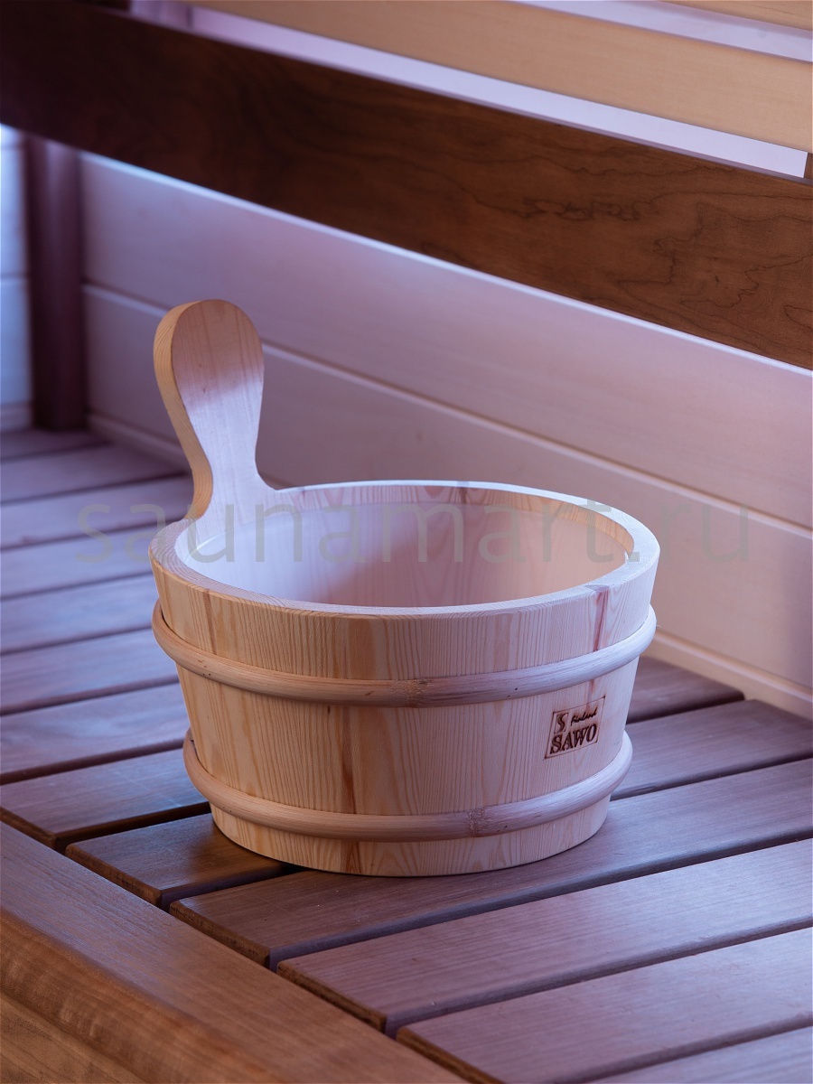 Sawo Кадушка деревянная 4 л. с пласт.вст. 340-P Sawo Кадушка деревянная 4 л. с пласт.вст. 340-P