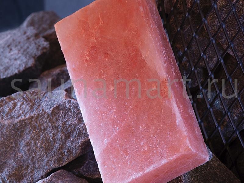 Кирпич из гималайской соли 20х10х5см шлифов SALTWAY Кирпич из гималайской соли 20х10х5см шлифов SALTWAY