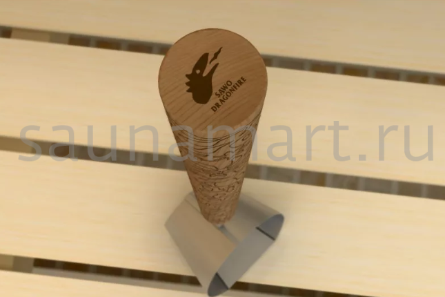 Sawo Ковш DragonFire черный цвет с лазерной гравировкой 449-BL-DRF Sawo Ковш DragonFire черный цвет с лазерной гравировкой 449-BL-DRF