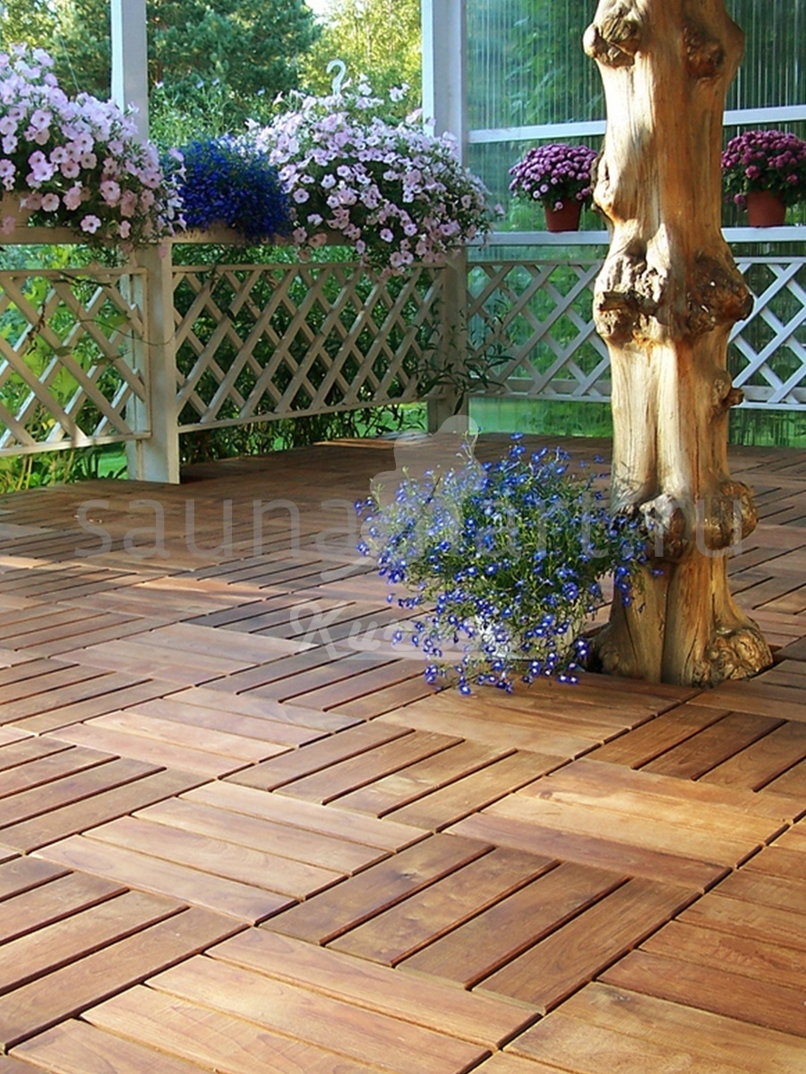 Термодекинг липа 4 планки 300х300х30 Термодекинг липа 4 планки 300х300х30