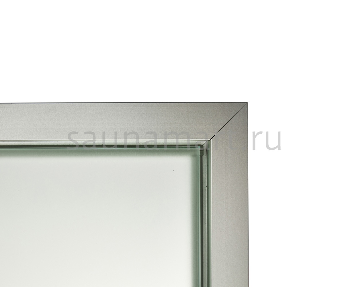 Дверь стеклянная Grandis GS 780*1990 (Anodize Silver) Сатин  прав руч. комб. Дверь стеклянная Grandis GS 780*1990 (Anodize Silver) Сатин  прав руч. комб.