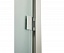 Дверь стеклянная Grandis GS 780*1990 (Anodize Silver) Сатин  прав руч. комб.