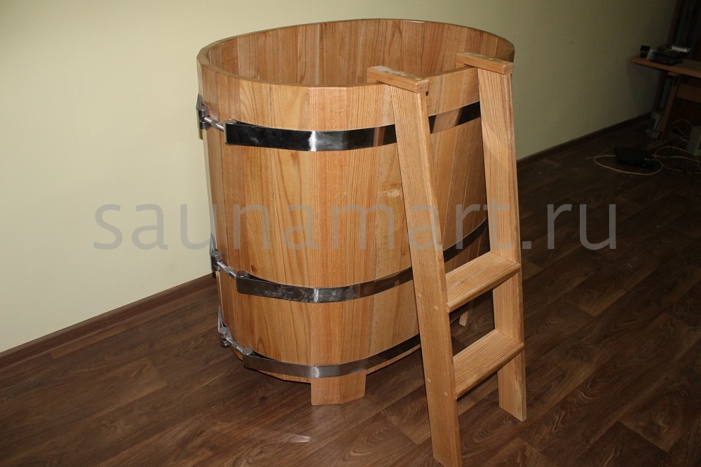 Купель овальная из лиственницы 1.0 х0.7 х1.0 без покрытия Традиционная Купель овальная из лиственницы 1.0 х0.7 х1.0 без покрытия Традиционная