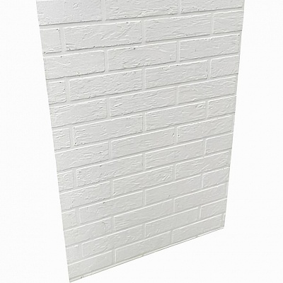 Плита огнезащитная ОгнеупорOFF 1200*600*10 мм Декор кирпич белый Плита огнезащитная ОгнеупорOFF 1200*600*10 мм Декор кирпич белый