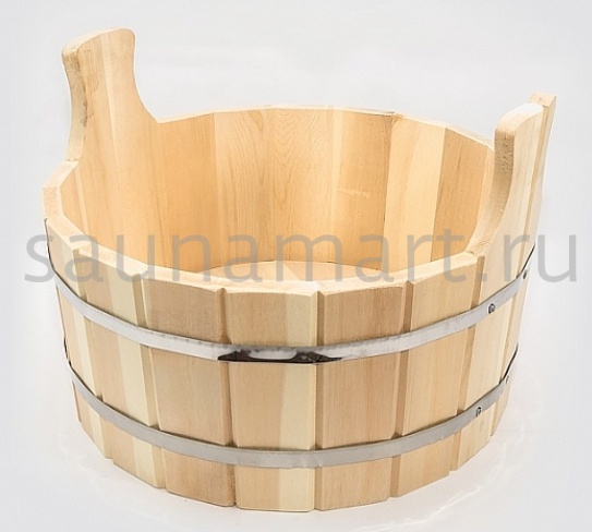 Шайка двухручная 9 л. М-12 (дуб) Шайка двухручная 9 л. М-12 (дуб)