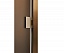 Дверь для сауны 680*1890 Grandis GS Anodize Brasch бронза матовая 8мм правая