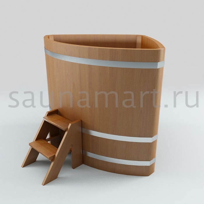 Купель угловая из дуба 1.0 х1.0 х1.2 без покрытия CityWood Купель угловая из дуба 1.0 х1.0 х1.2 без покрытия CityWood