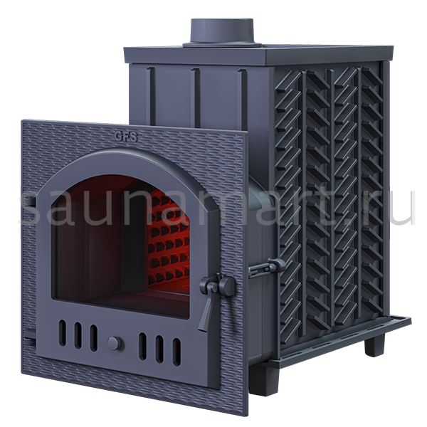 Печь дровяная чугунная Гефест GFS ЗК 40 (М) Печь дровяная чугунная Гефест GFS ЗК 40 (М)