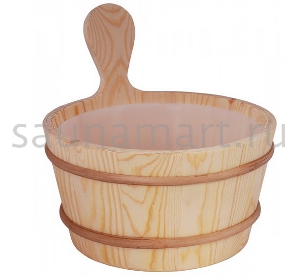 Sawo Кадушка деревянная 4 л. с пласт.вст. 340-P Sawo Кадушка деревянная 4 л. с пласт.вст. 340-P