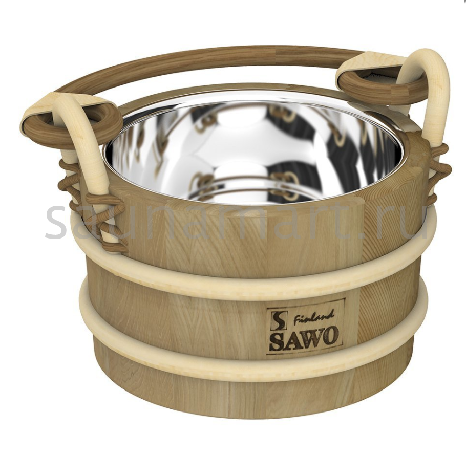 Sawo Ведро деревянное 2л со стальной вставкой из Кедра (D) 321-MD Sawo Ведро деревянное 2л со стальной вставкой из Кедра (D) 321-MD