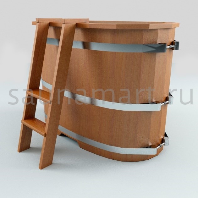 Купель пластиковая овальная 1.3 х0.7 х1.2 лиственница с полимерным покрытием Купель пластиковая овальная 1.3 х0.7 х1.2 лиственница с полимерным покрытием