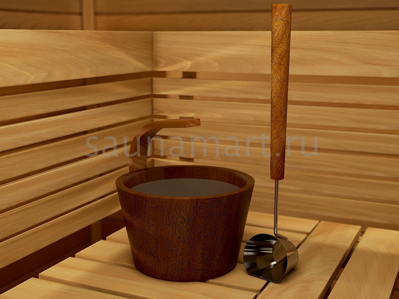 Sawo Ковш DragonFire натуральный цвет с лазерной гравировкой 449-D-DRF Sawo Ковш DragonFire натуральный цвет с лазерной гравировкой 449-D-DRF