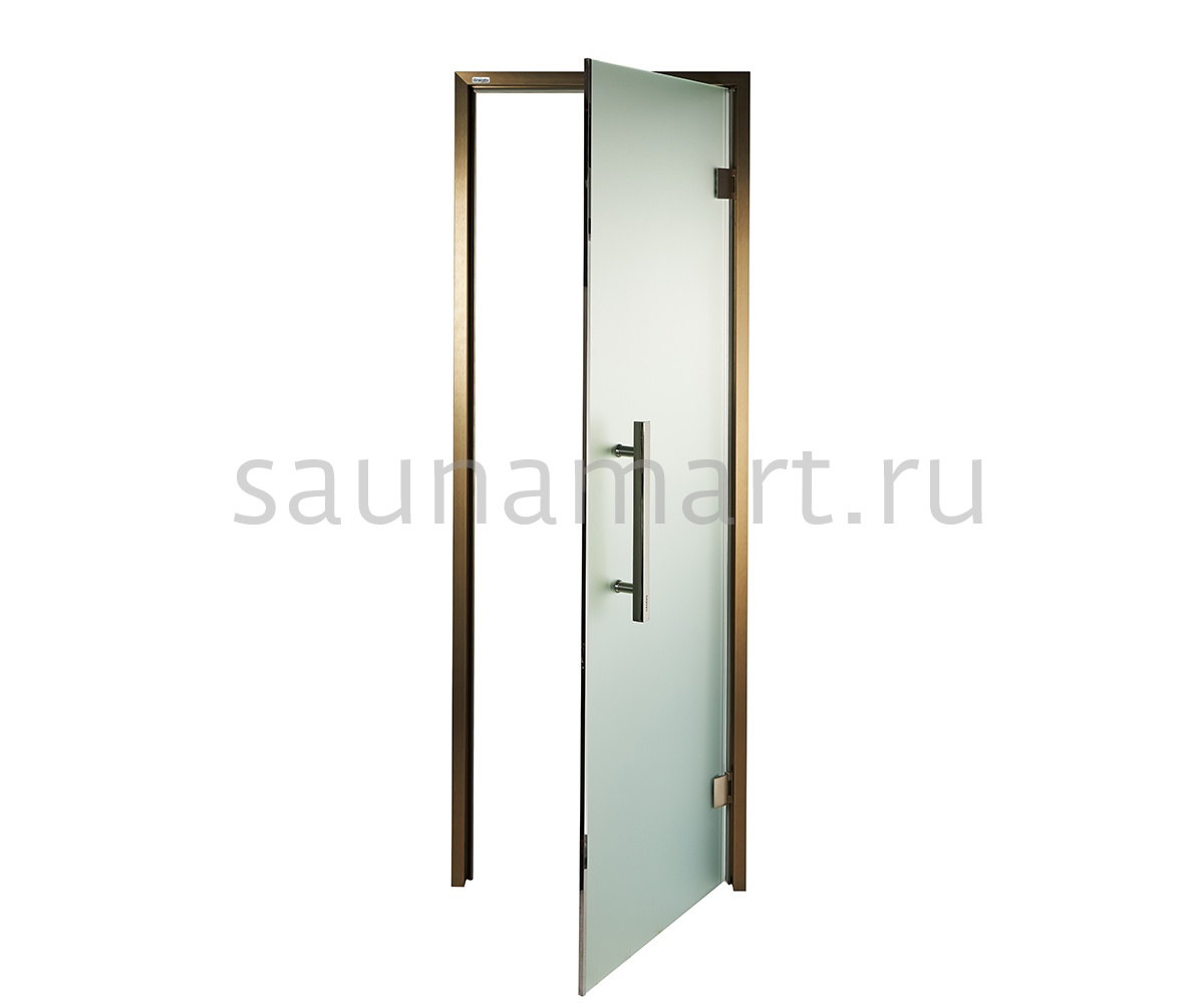 Дверь стеклянная Grandis GS 780*1990 (Anodize Brasch) Сатин правая. Дверь стеклянная Grandis GS 780*1990 (Anodize Brasch) Сатин правая.