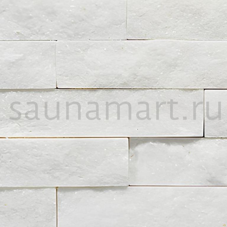 Камень натуральный Кварцит Белый плитка 600х150 мм 10-20мм (0.63 м2/уп) Камень натуральный Кварцит Белый плитка 600х150 мм 10-20мм (0.63 м2/уп)