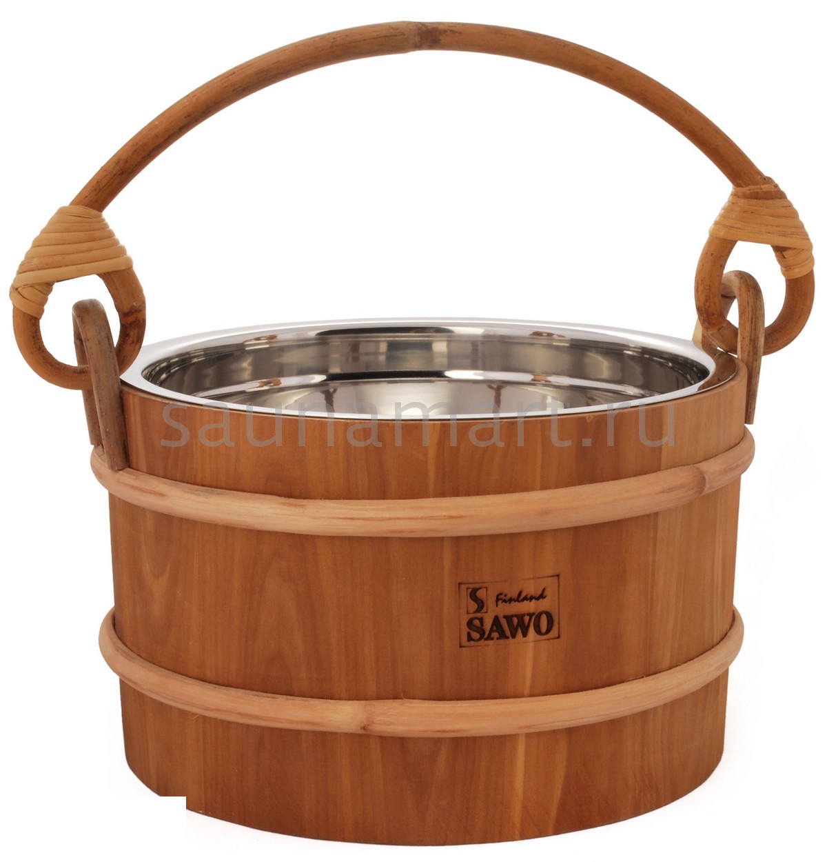 Sawo Ведро деревянное 5 л. со вставкой из нерж. 371-МD Sawo Ведро деревянное 5 л. со вставкой из нерж. 371-МD