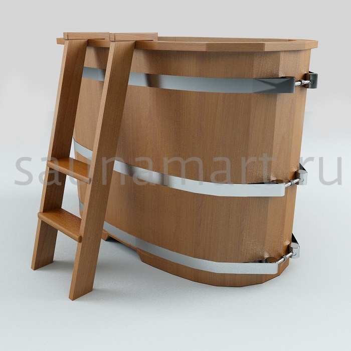 Купель пластиковая овальная 1.0 х0.7 х1.0 дуб/лиственница без покрытия Купель пластиковая овальная 1.0 х0.7 х1.0 дуб/лиственница без покрытия