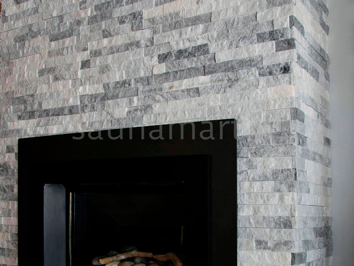 Камень натуральный Кварцит бело-серый плитка 600х150мм 10-20мм НЕО (0.54 м2/уп) Камень натуральный Кварцит бело-серый плитка 600х150мм 10-20мм НЕО (0.54 м2/уп)