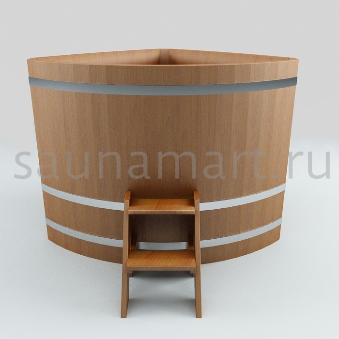 Купель угловая из дуба 1.0 х1.0 х1.2 без покрытия CityWood Купель угловая из дуба 1.0 х1.0 х1.2 без покрытия CityWood